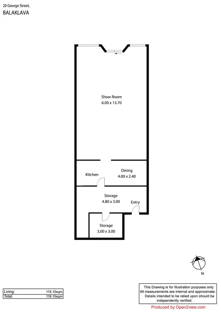 Floorplan of Homely house listing, 20 George Street, Balaklava SA 5461