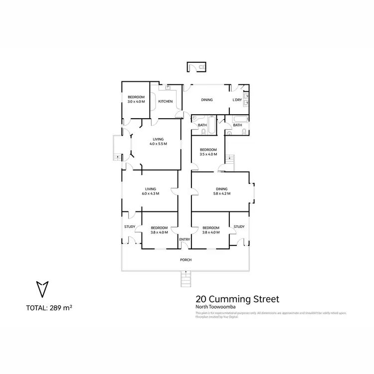 Floorplan of Homely house listing, 20 Cumming Street, North Toowoomba QLD 4350