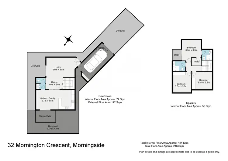 Floorplan of Homely townhouse listing, 32 Mornington Crescent, Morningside QLD 4170