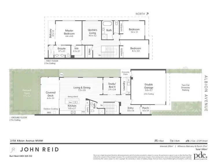 Floorplan of Homely house listing, 2/58 Albion Avenue, Miami QLD 4220