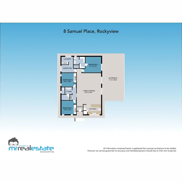 Floorplan of Homely house listing, 8 Samuel Place, Rockyview QLD 4701