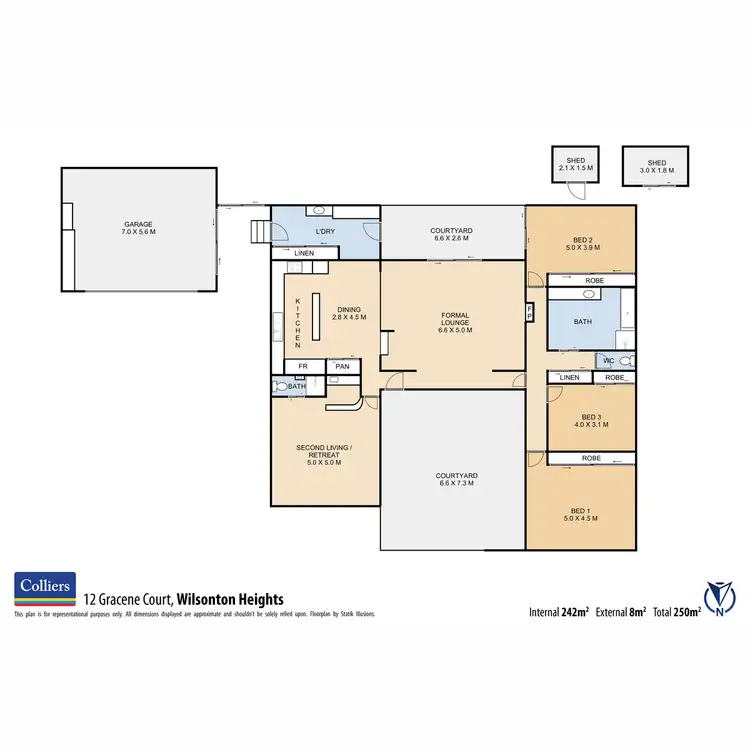 Floorplan of Homely house listing, 12 Gracene Court, Wilsonton Heights QLD 4350