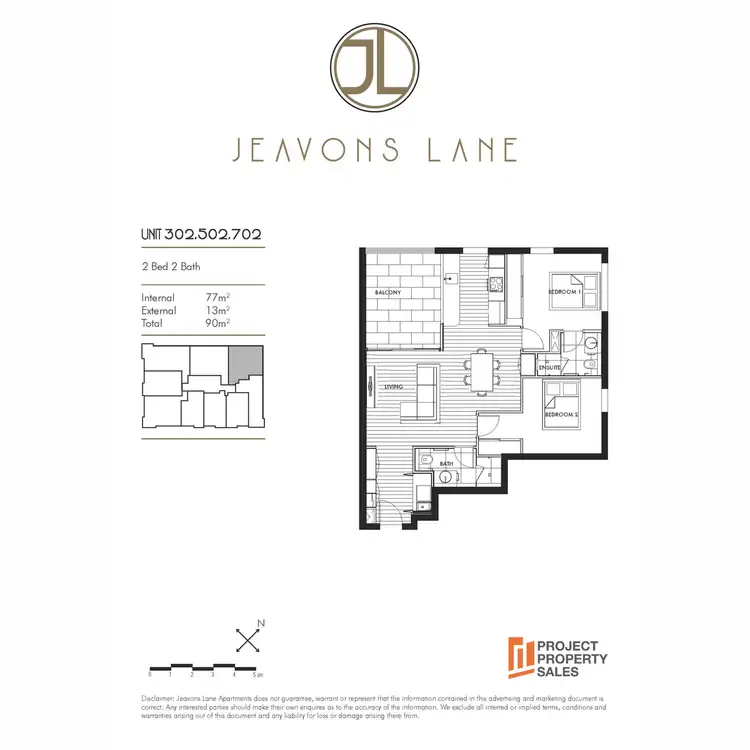 Floorplan of Homely apartment listing, 502/7 Jeavons Lane, Woolloongabba QLD 4102