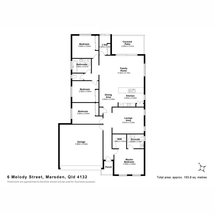 Floorplan of Homely house listing, 6 Melody Street, Marsden QLD 4132