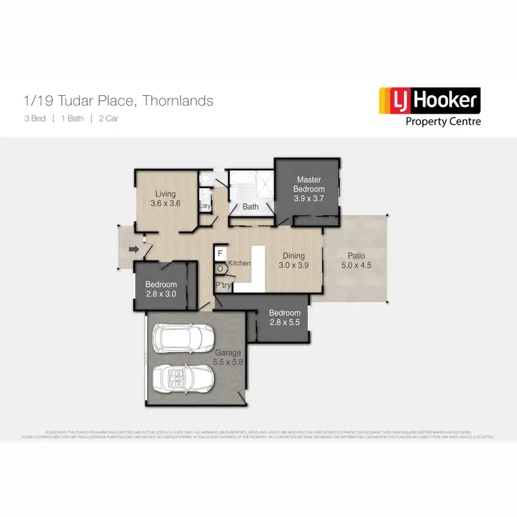 Floorplan of Homely house listing, 1/19 Tudar Place, Thornlands QLD 4164