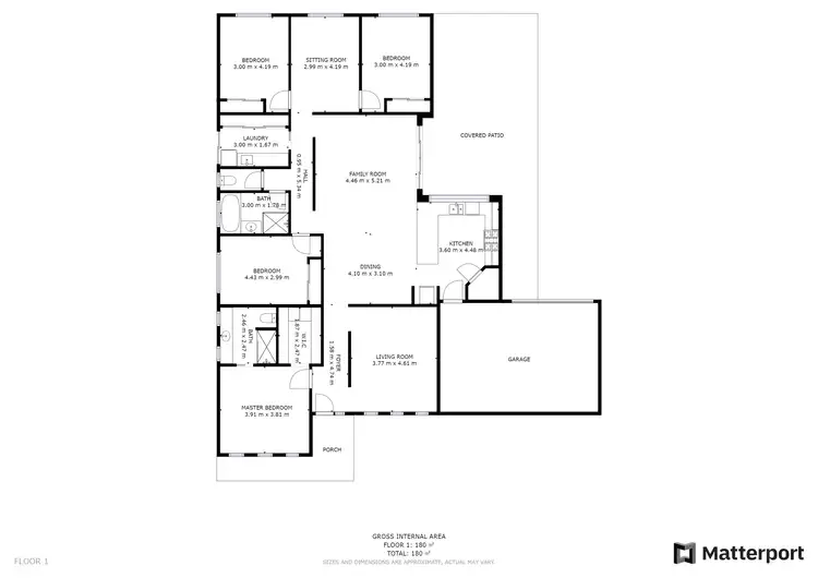 Floorplan of Homely house listing, 21 Dempster Place, Leneva VIC 3691
