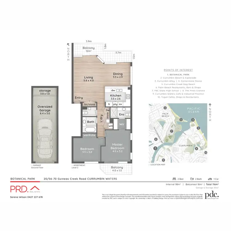 Floorplan of Homely apartment listing, 20/56 Guineas Creek Road, Currumbin Waters QLD 4223