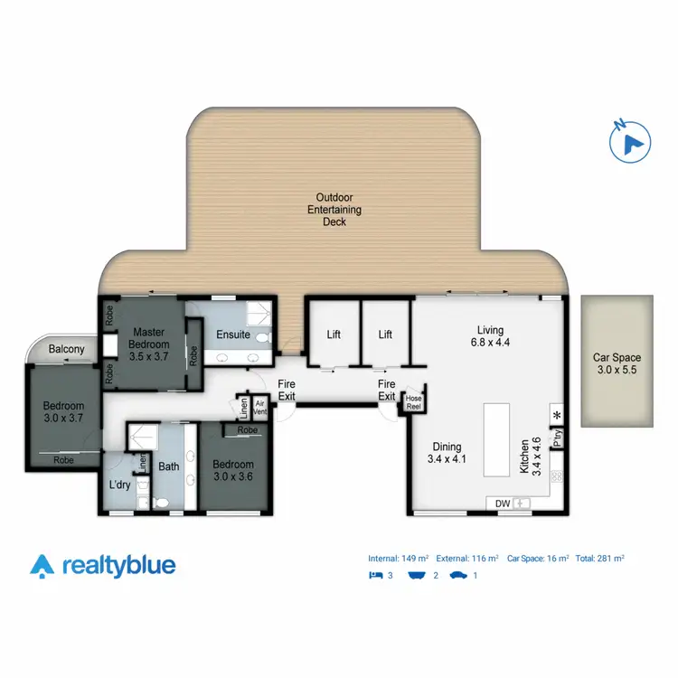 Floorplan of Homely apartment listing, 1201/29 Hill Avenue, Burleigh Heads QLD 4220