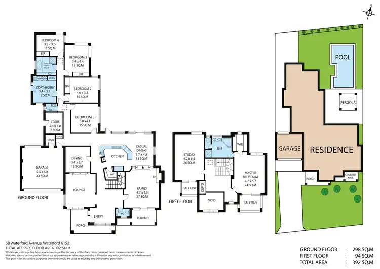 Floorplan of Homely house listing, 58 Waterford Avenue, Waterford WA 6152