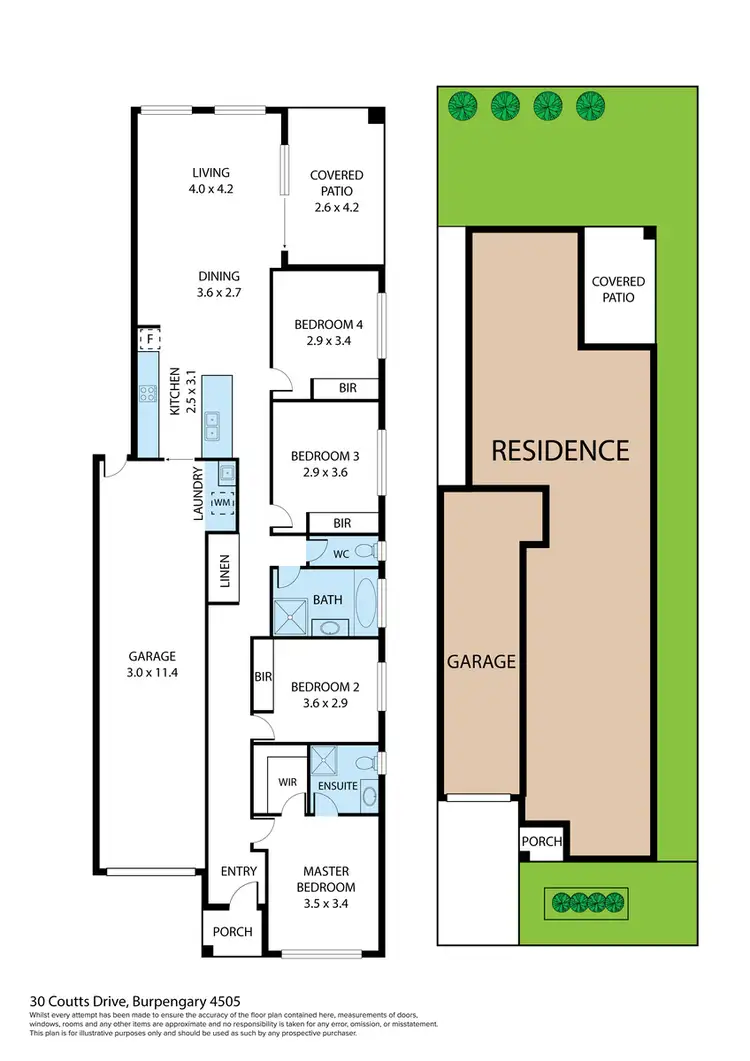 Floorplan of Homely house listing, 30 Coutts Drive, Burpengary QLD 4505