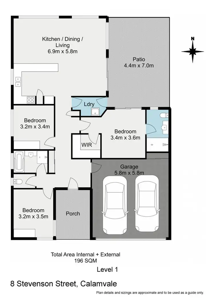 Floorplan of Homely house listing, 8 Stevenson Street, Calamvale QLD 4116