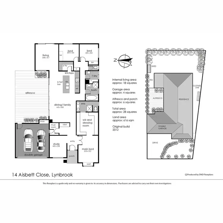 Floorplan of Homely house listing, 14 Aisbett Close, Lynbrook VIC 3975