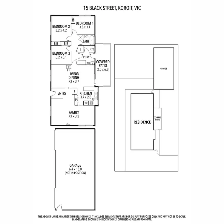 Floorplan of Homely house listing, 15 Black Street, Koroit VIC 3282