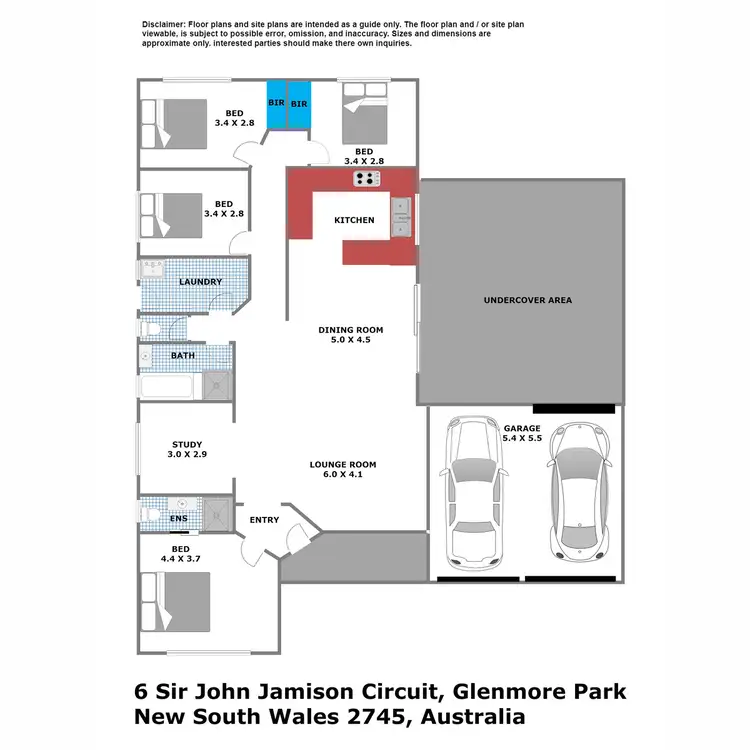 Floorplan of Homely house listing, 6 Sir John Jamison Circuit, Glenmore Park NSW 2745