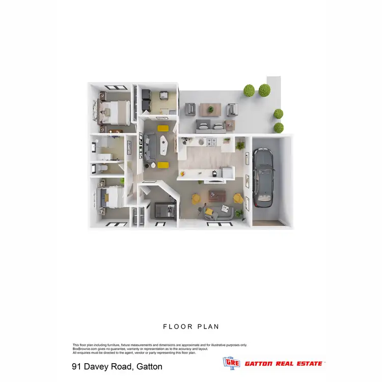 Floorplan of Homely house listing, 91 Davey Road, Gatton QLD 4343