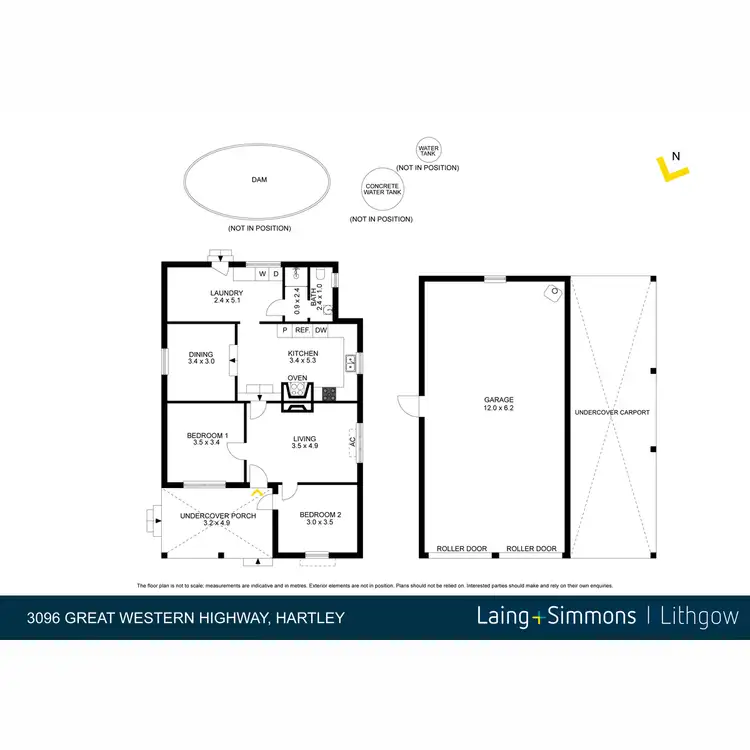 Floorplan of Homely rural property listing, 3096 Great Western Highway, Hartley NSW 2790