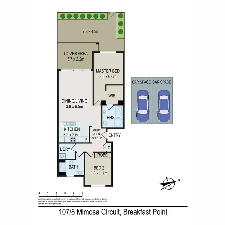 Floorplan of Homely apartment listing, 107/2-10 Mimosa Circuit, Breakfast Point NSW 2137