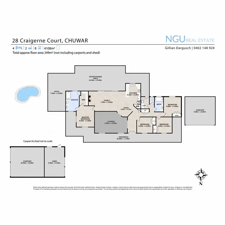 Floorplan of Homely house listing, 28 Craigerne Court, Chuwar QLD 4306