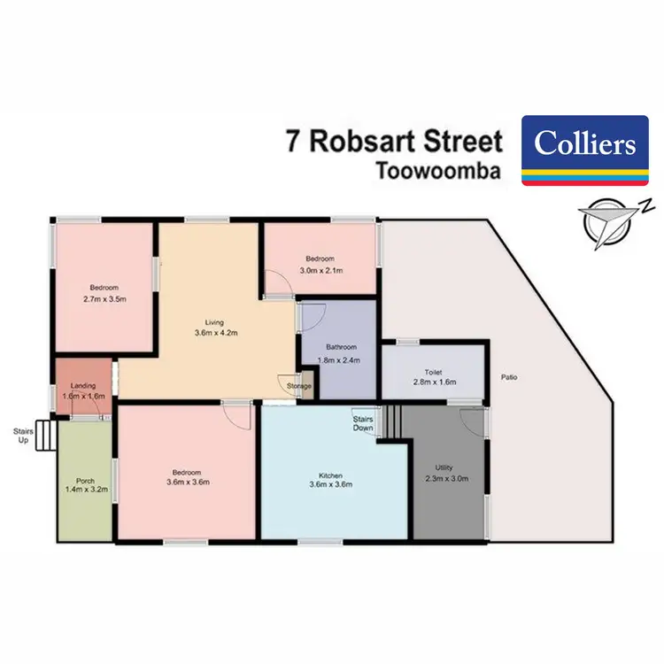 Floorplan of Homely house listing, 7 Robsart Street, North Toowoomba QLD 4350