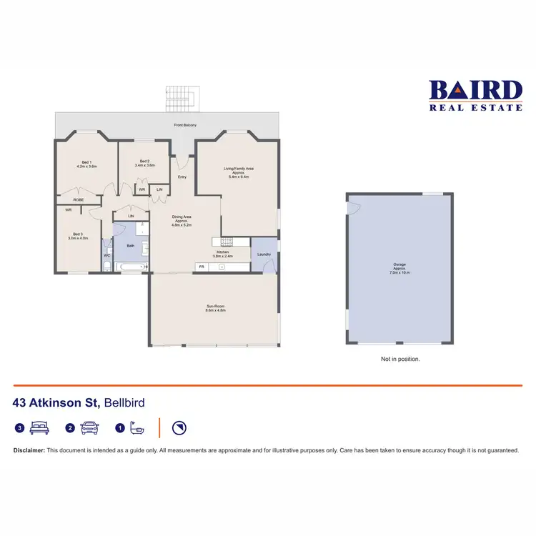Floorplan of Homely house listing, 43 Atkinson Street, Bellbird NSW 2325