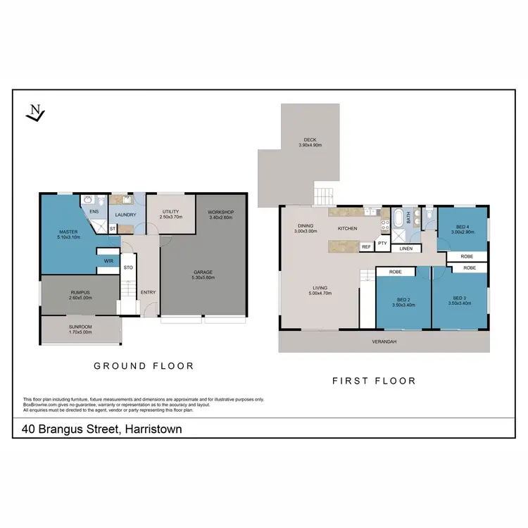 Floorplan of Homely house listing, 40 Brangus Street, Harristown QLD 4350