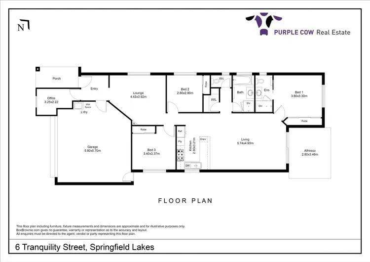 Floorplan of Homely house listing, 6 Tranquilllity Street, Springfield Lakes QLD 4300