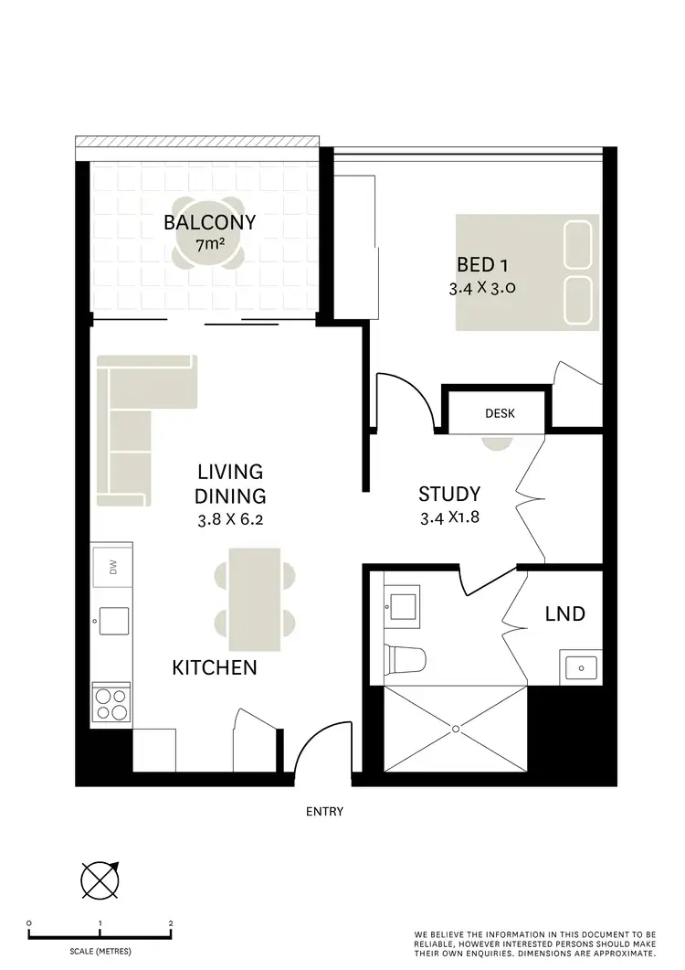 Floorplan of Homely apartment listing, 412/9 Archibald Avenue, Waterloo NSW 2017