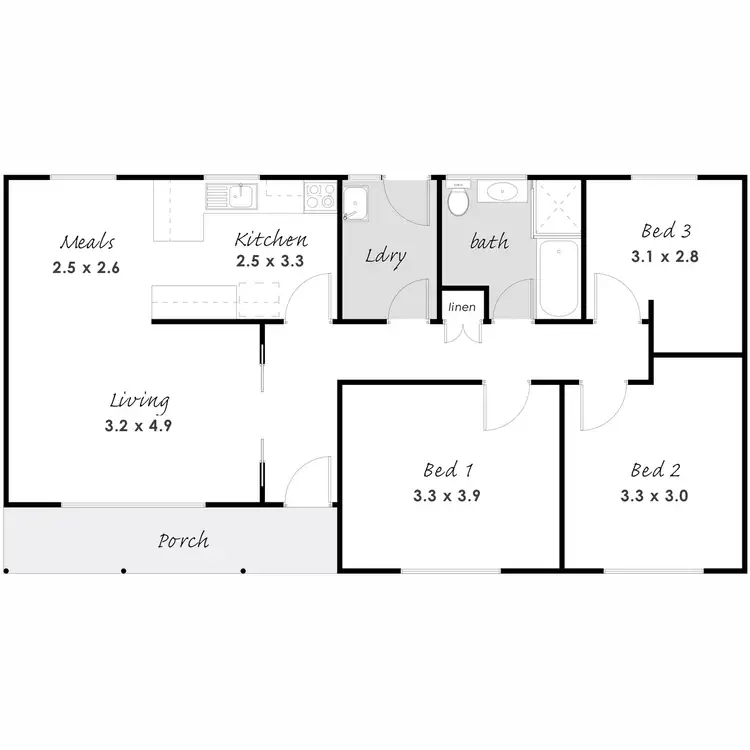 Floorplan of Homely house listing, 15 Feltus Street, Port Lincoln SA 5606