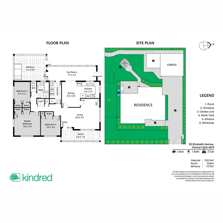 Floorplan of Homely house listing, 59 Elizabeth Avenue, Clontarf QLD 4019