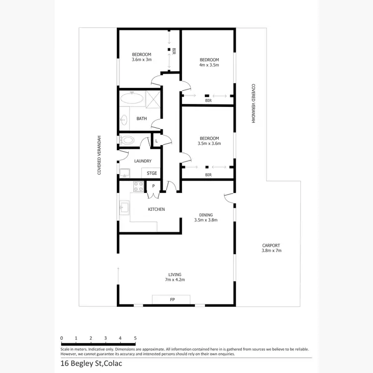 Floorplan of Homely house listing, 16 Begley Street, Colac VIC 3250