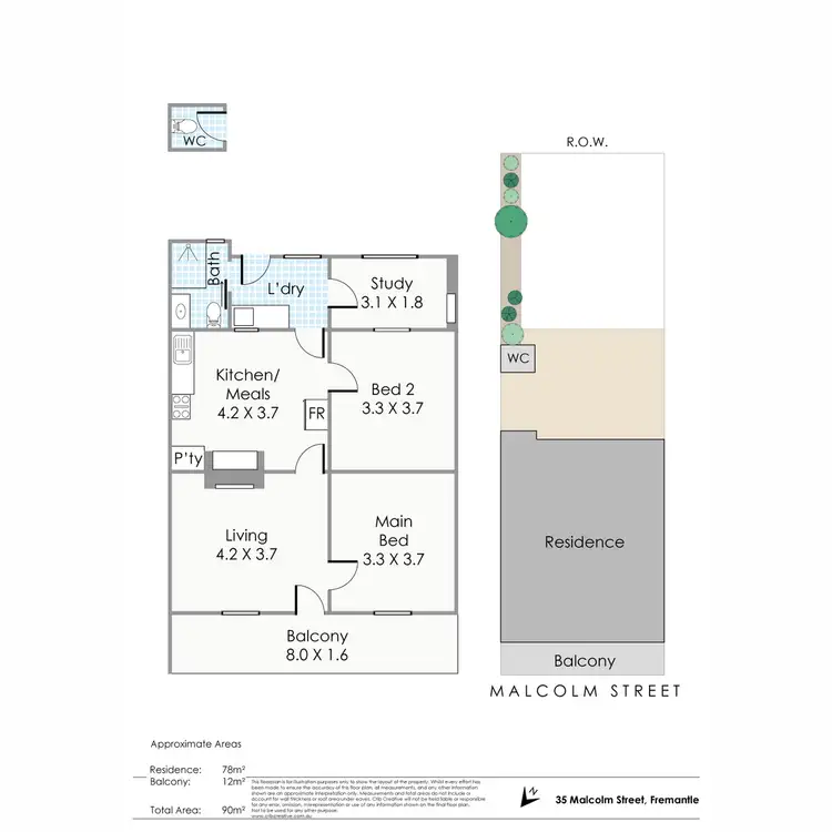 Floorplan of Homely house listing, 35 Malcolm Street, Fremantle WA 6160