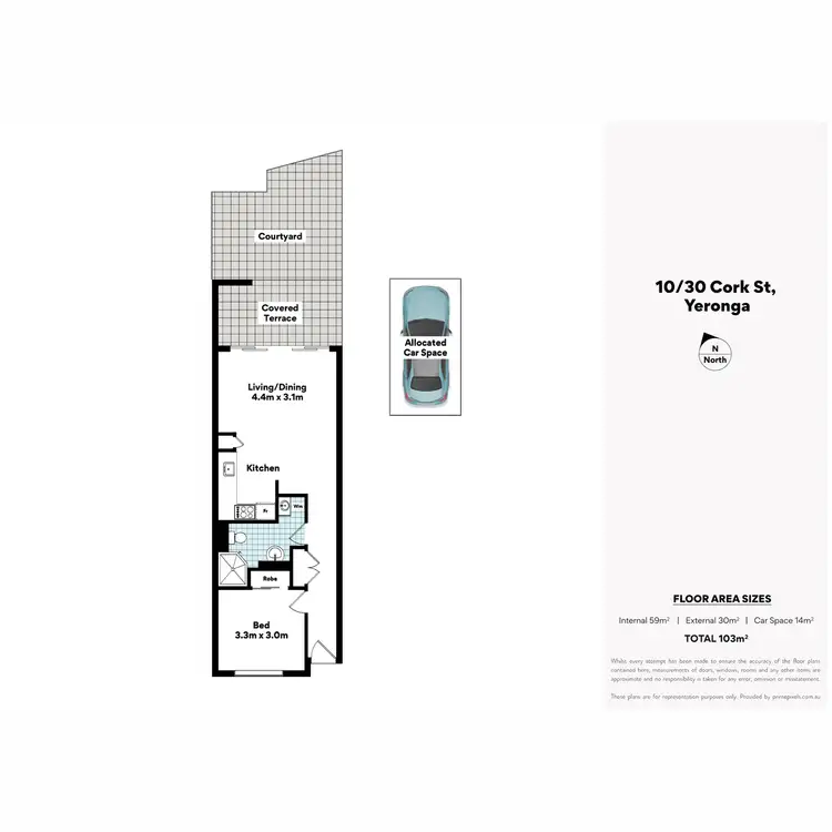 Floorplan of Homely unit listing, 10/30 Cork Street, Yeronga QLD 4104