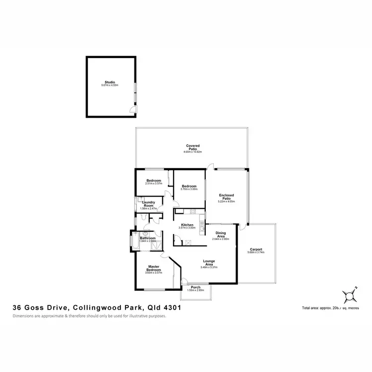 Floorplan of Homely house listing, 36 Goss Drive, Collingwood Park QLD 4301