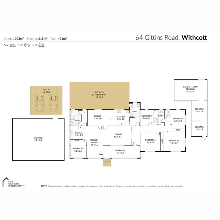 Floorplan of Homely house listing, 64 Gittins Road, Withcott QLD 4352