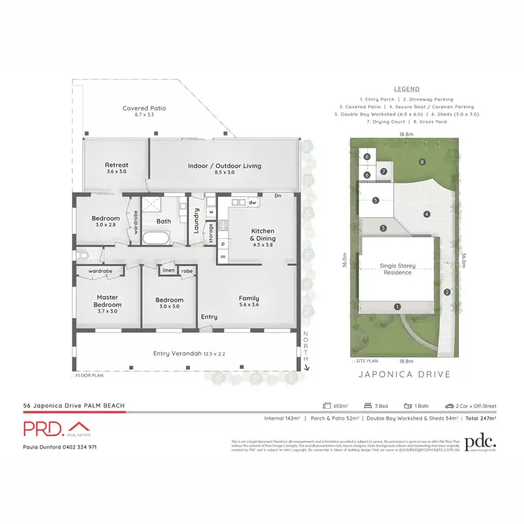 Floorplan of Homely house listing, 56 Japonica Drive, Palm Beach QLD 4221