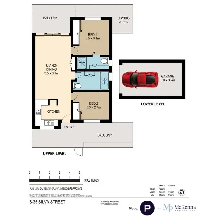 Floorplan of Homely apartment listing, 8/35 Silva Street, Ascot QLD 4007