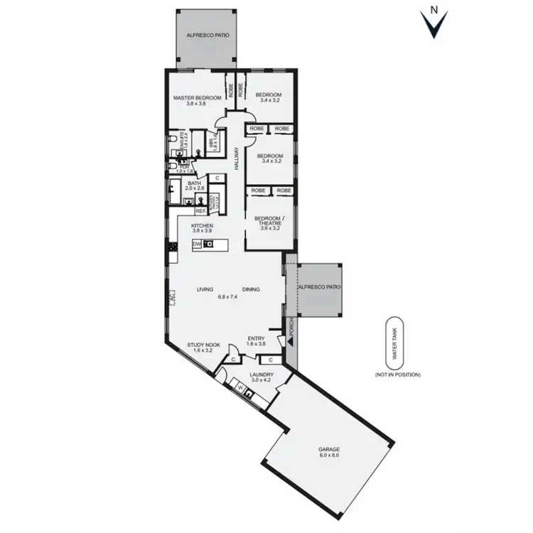 Floorplan of Homely house listing, 8A Lyme Court, Capel Sound VIC 3940