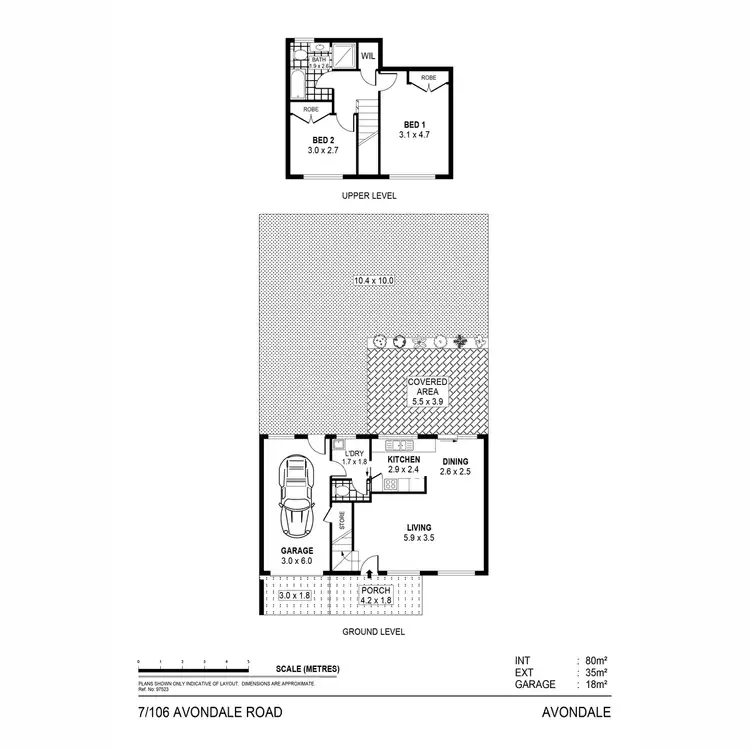 Floorplan of Homely townhouse listing, 7/106 Avondale Road, Avondale NSW 2530
