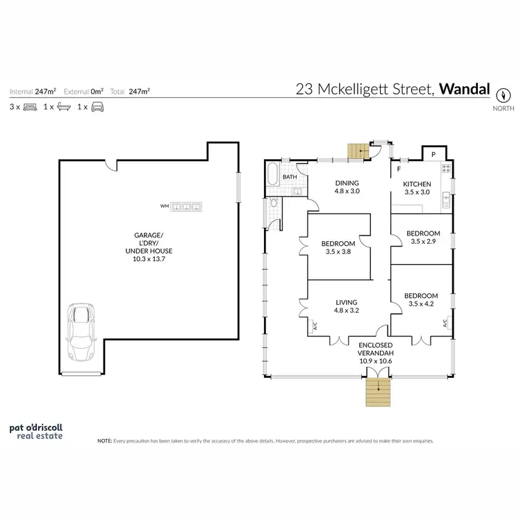 Floorplan of Homely house listing, 23 McKelligett Street, Wandal QLD 4700