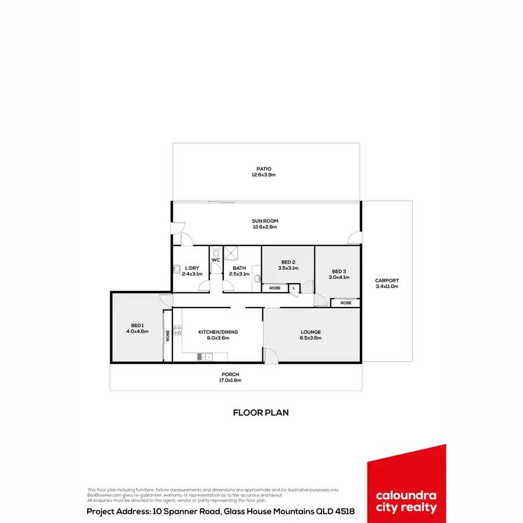 Floorplan of Homely house listing, 10 Spanner Road, Glass House Mountains QLD 4518