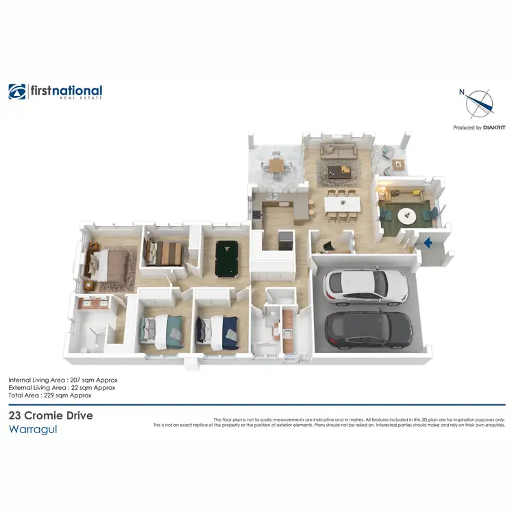 Floorplan of Homely house listing, 23 Cromie Drive, Warragul VIC 3820