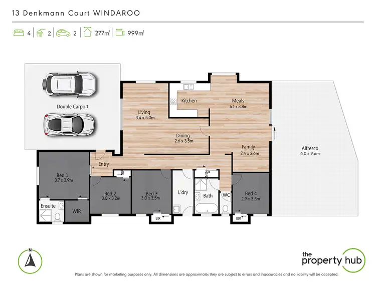 Floorplan of Homely house listing, 13 Denkmann Court, Windaroo QLD 4207