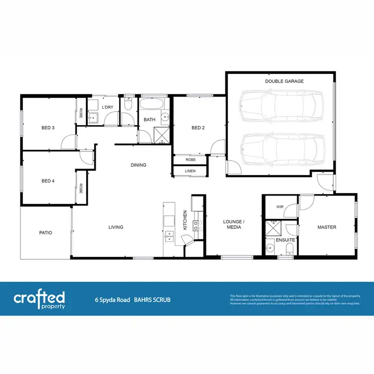 Floorplan of Homely house listing, 6 Spyda Road, Bahrs Scrub QLD 4207