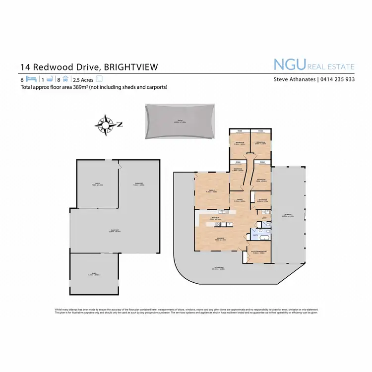Floorplan of Homely house listing, 14 Redwood Drive, Brightview QLD 4311