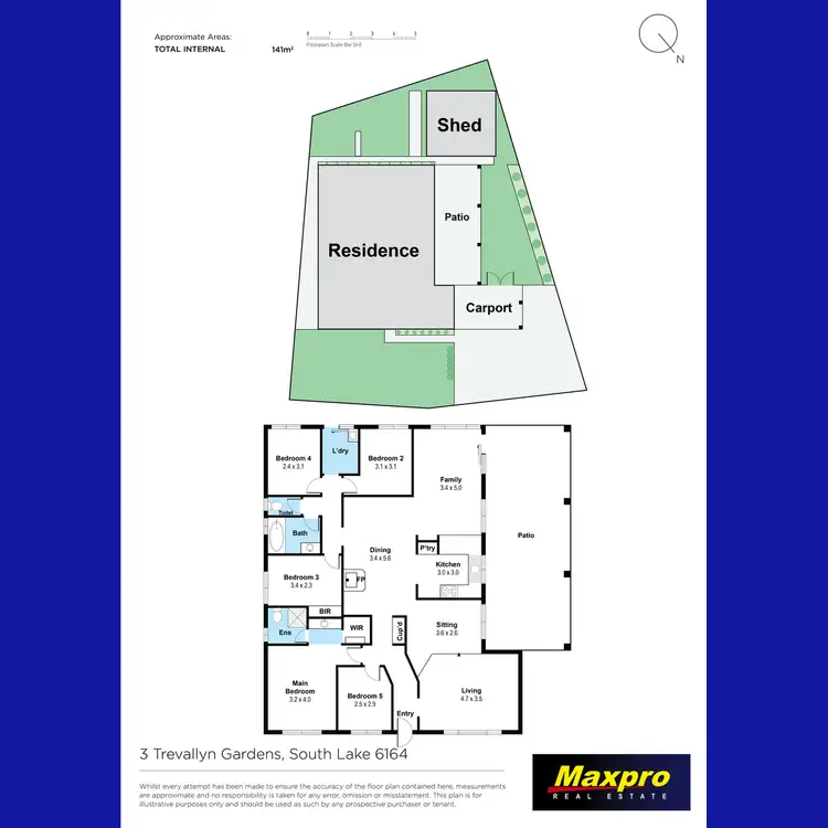 Floorplan of Homely house listing, 3 Trevallyn Gardens, South Lake WA 6164