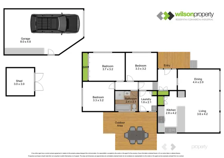 Floorplan of Homely house listing, 8 Jones Court, Traralgon VIC 3844