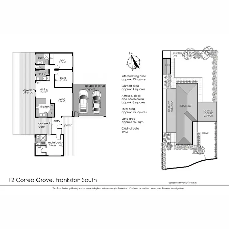Floorplan of Homely house listing, 12 Correa Grove, Frankston South VIC 3199