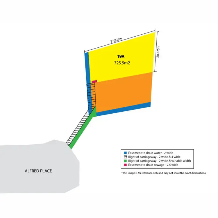 Floorplan of Homely land listing, 19A Alfred Place, Karabar NSW 2620