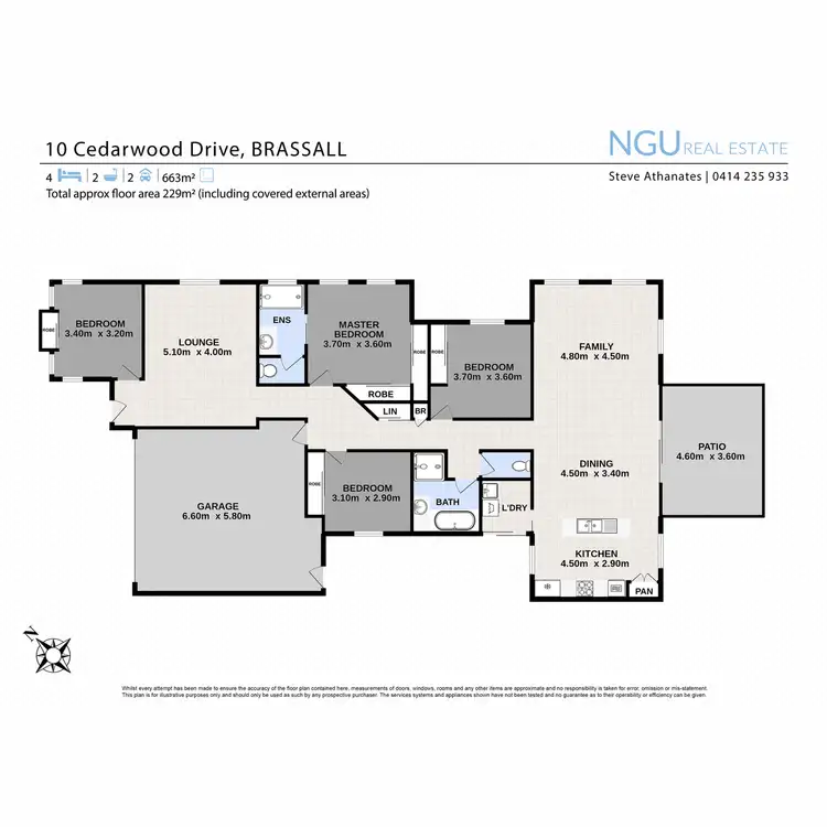 Floorplan of Homely house listing, 10 Cedarwood Drive, Brassall QLD 4305