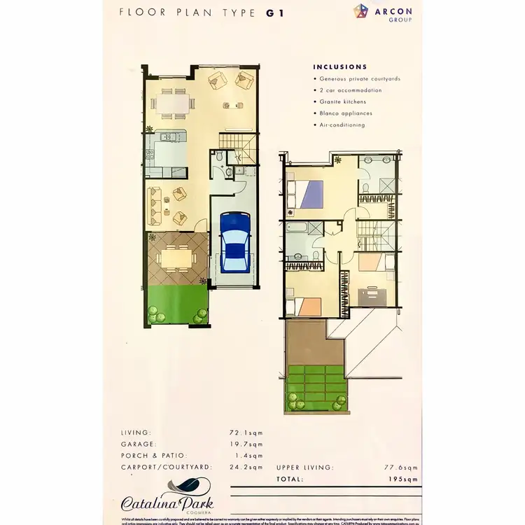 Floorplan of Homely townhouse listing, 86/2 Catalina Way, Upper Coomera QLD 4209